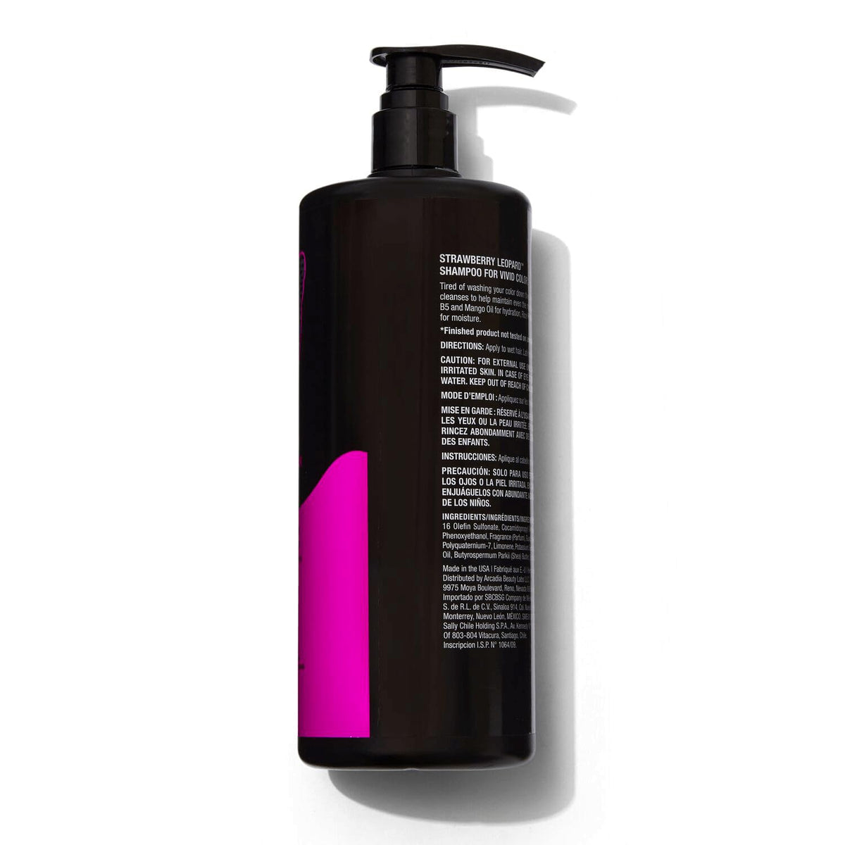 Strawberry Leopard Shampoo creamy lather highlights hydration for hair