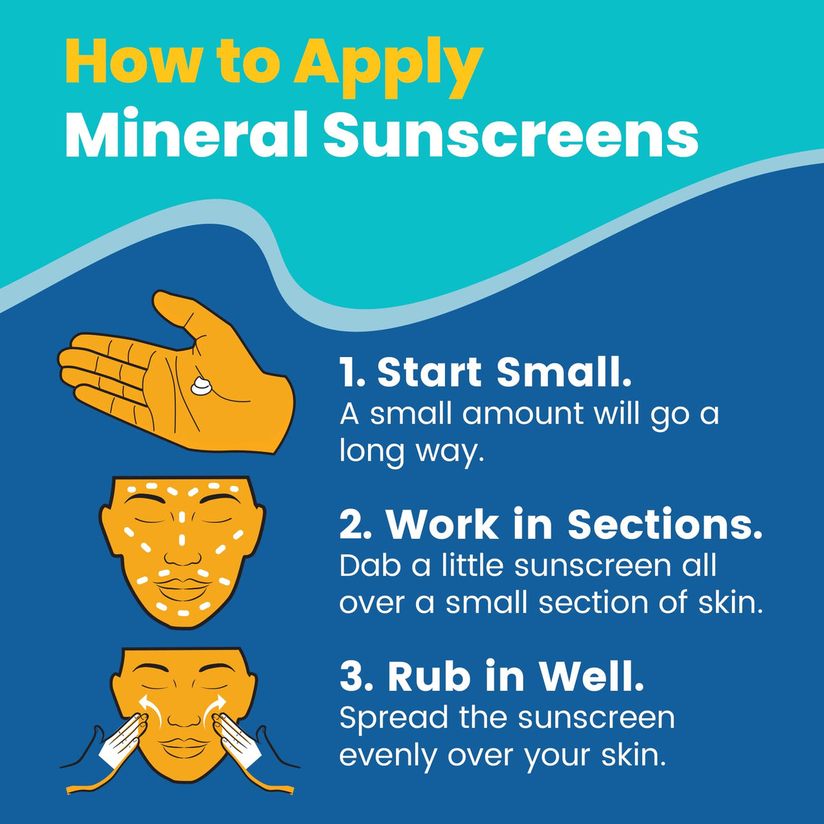 Reef safe label indicates mineral UV protection and care