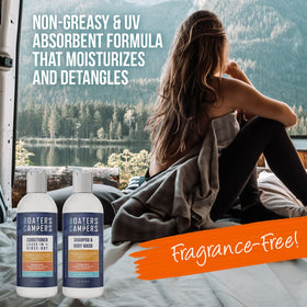 STREAM 2 SEA conditioner bottle highlighting lightweight detangling formula.
