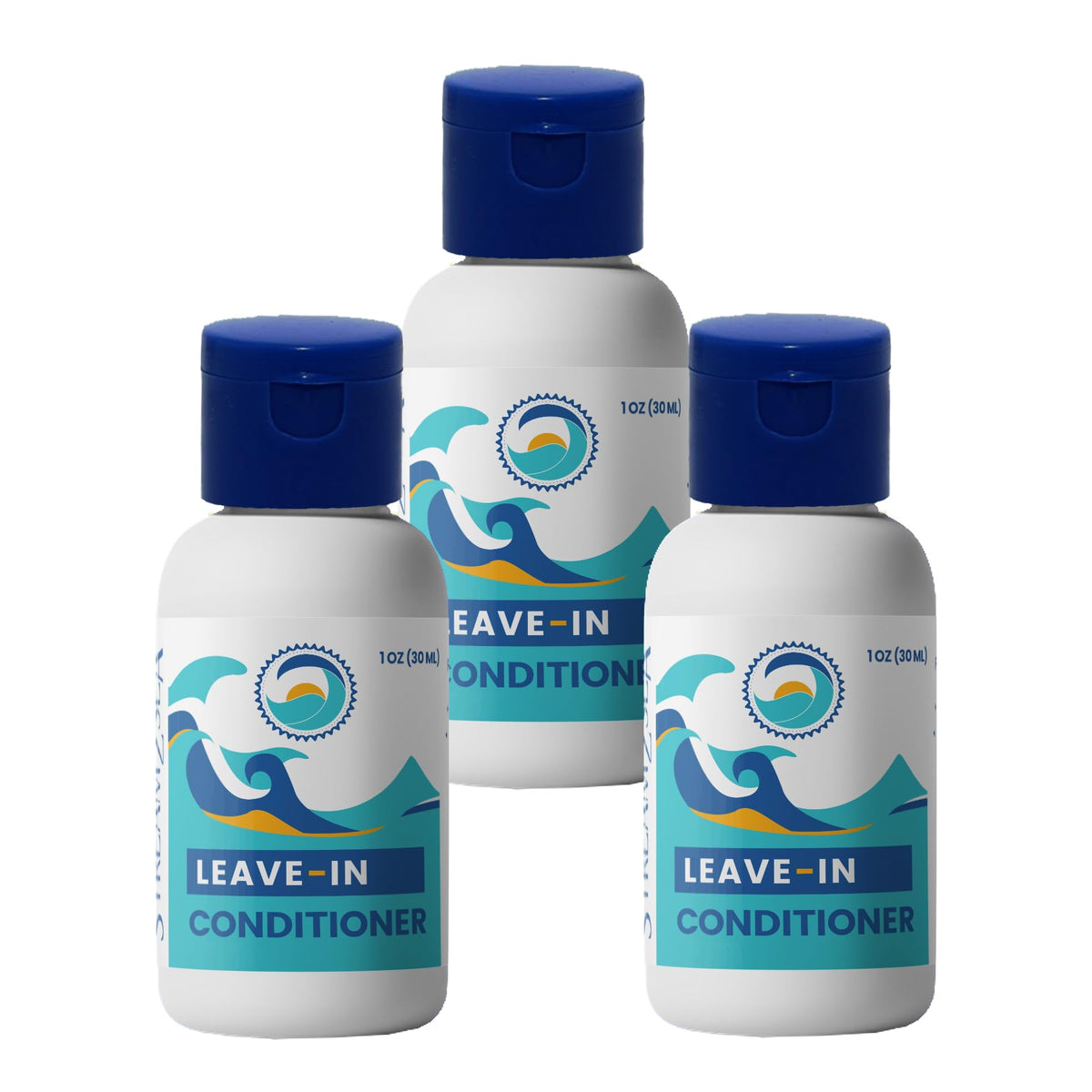 Stream2Sea travel-size leave-in conditioner pack for on-the-go detangling.
