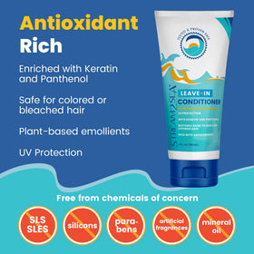 Stream2Sea UV protection helps guard hair from sun exposure.