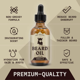 Striking Viking argan-jojoba oil blend label close-up highlighting premium ingredients.