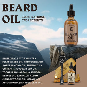 Striking Viking argan oil detail emphasizes deep hydration