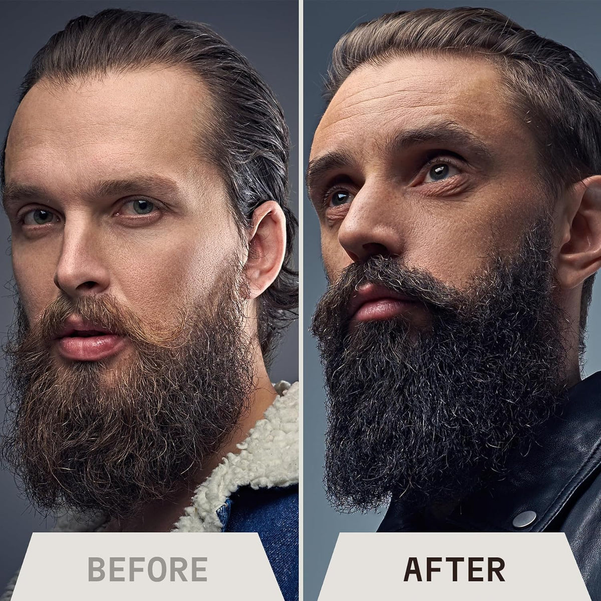 Striking Viking barber-style pack image showing four scents for versatile grooming.