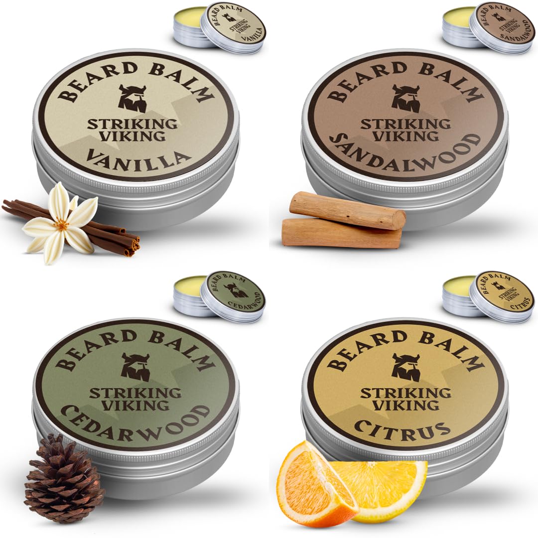 Striking Viking balm applies smoothly without greasiness