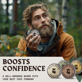 Striking Viking balm with argan and coconut oils for hydration