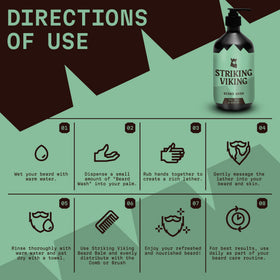 Striking Viking Beard Shampoo may help reduce itch during washing.