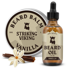 Striking Viking Beard Oil bottle for a smoother, itch-free beard.