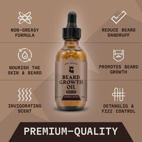 Striking Viking beard oil dropper enables precise, easy application