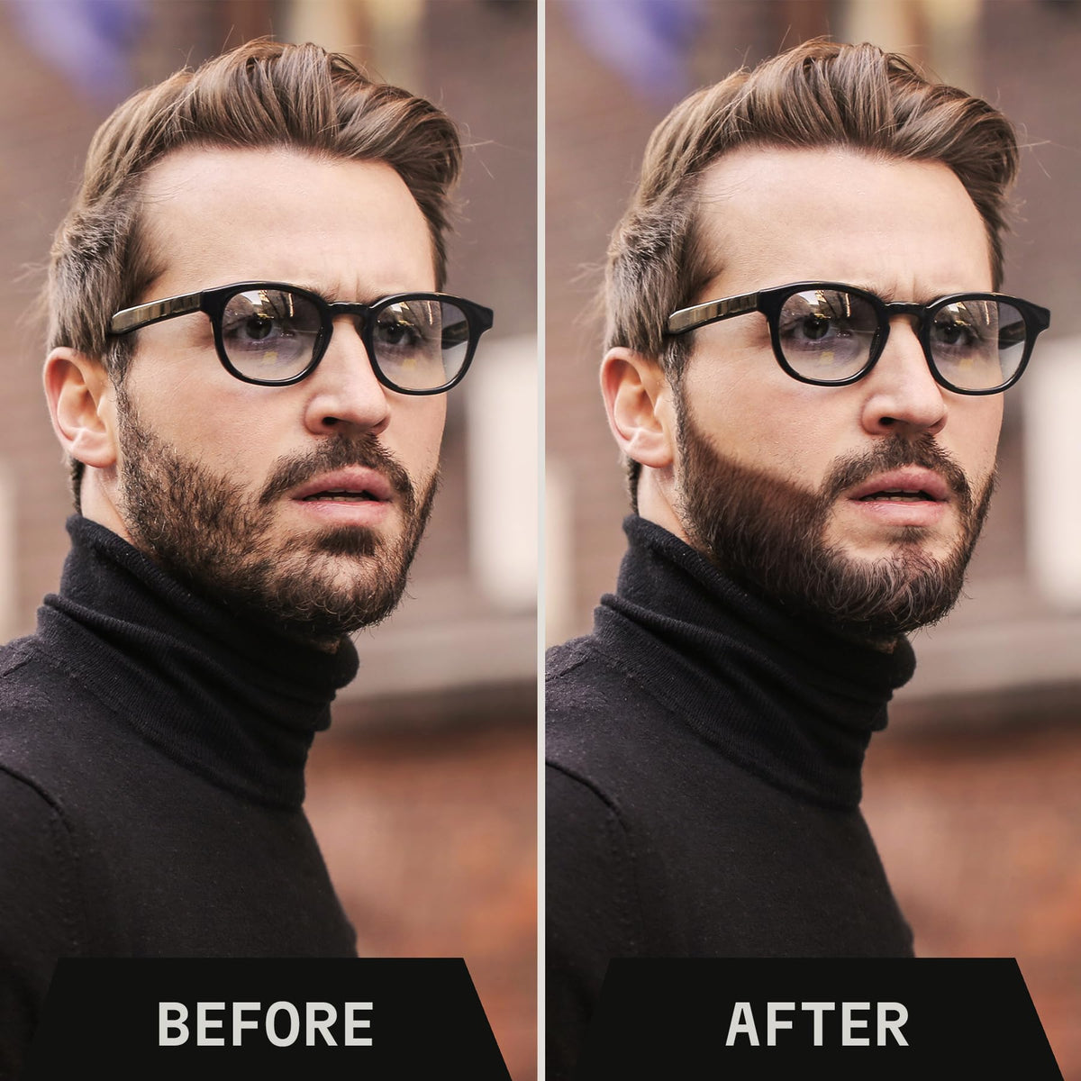 Striking Viking beard pencil helps contour and define the beard line.