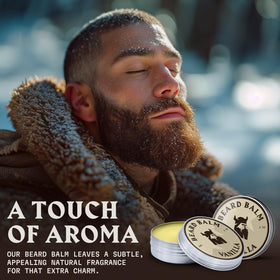 Striking Viking beard shows soft shine after use