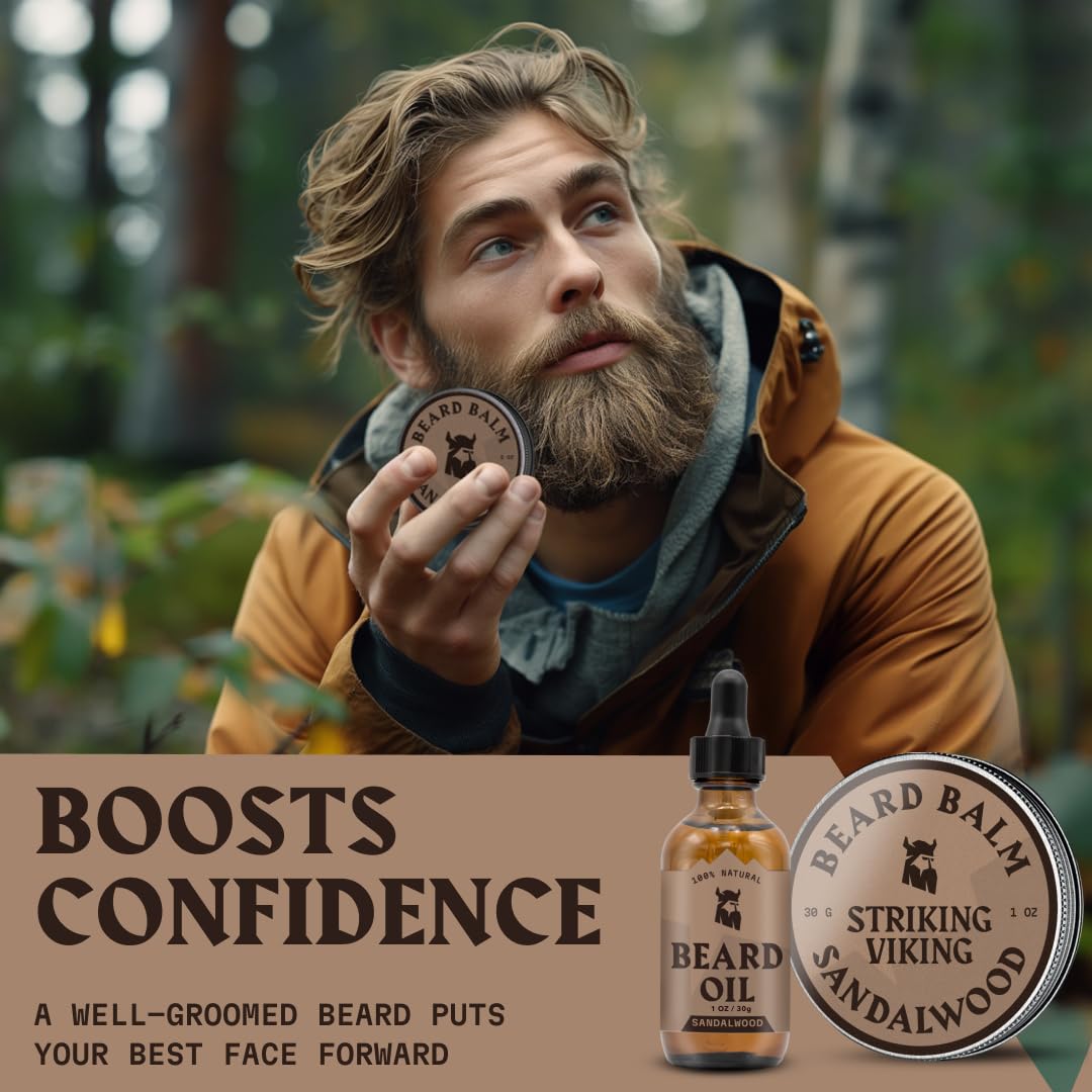 Striking Viking beard styling for texture and control
