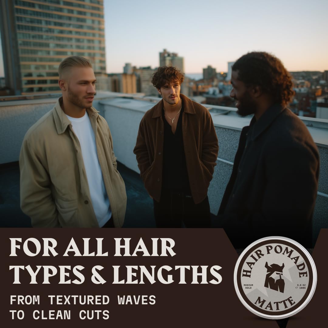 Striking Viking Hair Pomade pack for daily use