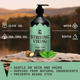 Striking Viking Tea Tree scent enhances daily grooming experience.