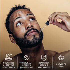 Striking Viking Vanilla Beard Oil ingredients highlight jojoba, argan, almond oils