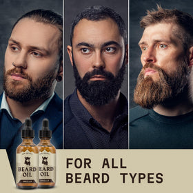 Striking Viking Vanilla Beard Oil packaging emphasizes premium quality