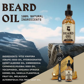 Striking Viking Vanilla fragrance in beard care products provides a subtle masculine scent.