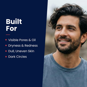 Strive Hydrating Men's Face Wash brightens skin for a more awake appearance.