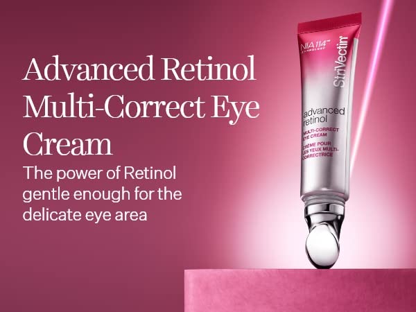 Application near the under-eye area with StriVectin eye cream illustrating smooth texture.