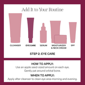 Ophthalmologist-tested label on StriVectin Advanced Retinol Eye Cream.