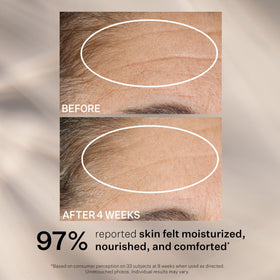Application swatch illustrating smooth evening ritual with StriVectin product