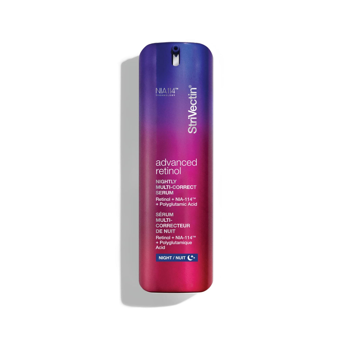 StriVectin Advanced Retinol Nightly Multi-Correct Serum bottle for smoother skin