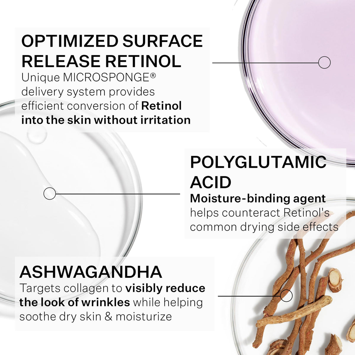Texture closeup of StriVectin serum suggesting refined pores and smoother skin