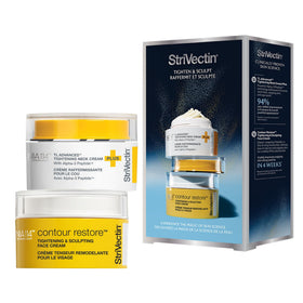 StriVectin Holiday Duo packaging closeup highlighting gift-ready skincare