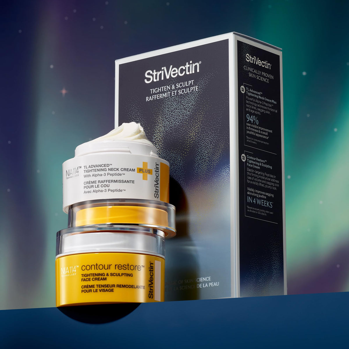 StriVectin Neck Cream texture closeup shows creamy, rich formula