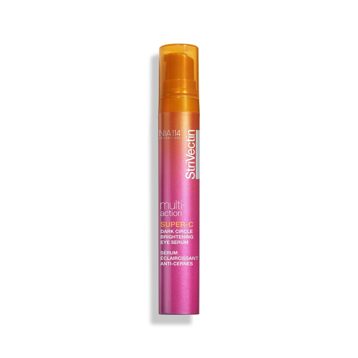 StriVectin Super C Dark Circle Eye Serum bottle shows brightening around the eyes