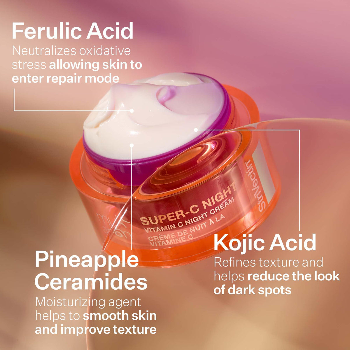 Hand applying night cream for a restful, firming skincare routine