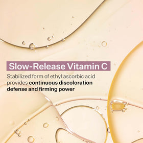 Packaging display highlighting Kojic Acid and Vitamin C system