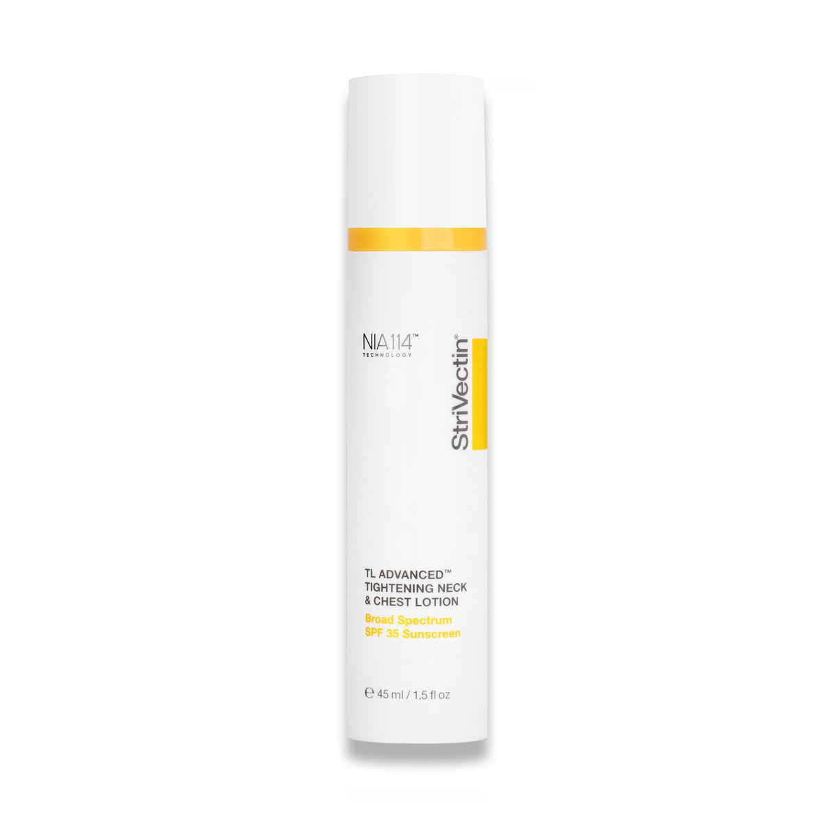 StriVectin TL Advanced Tightening Neck & Chest Lotion SPF 35 bottle for firmer-looking skin.