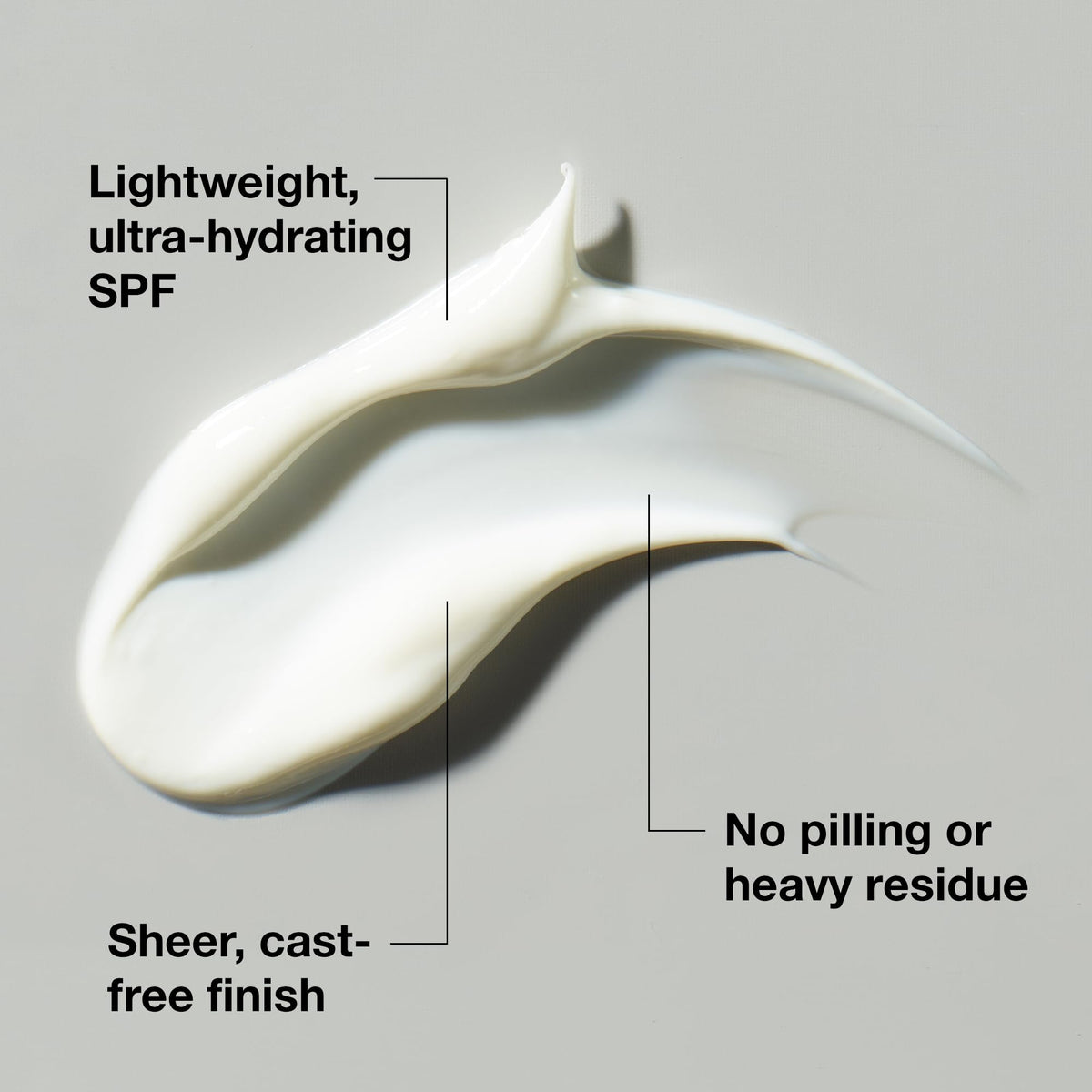 Texture close-up of StriVectin lotion for neck and chest hydration.