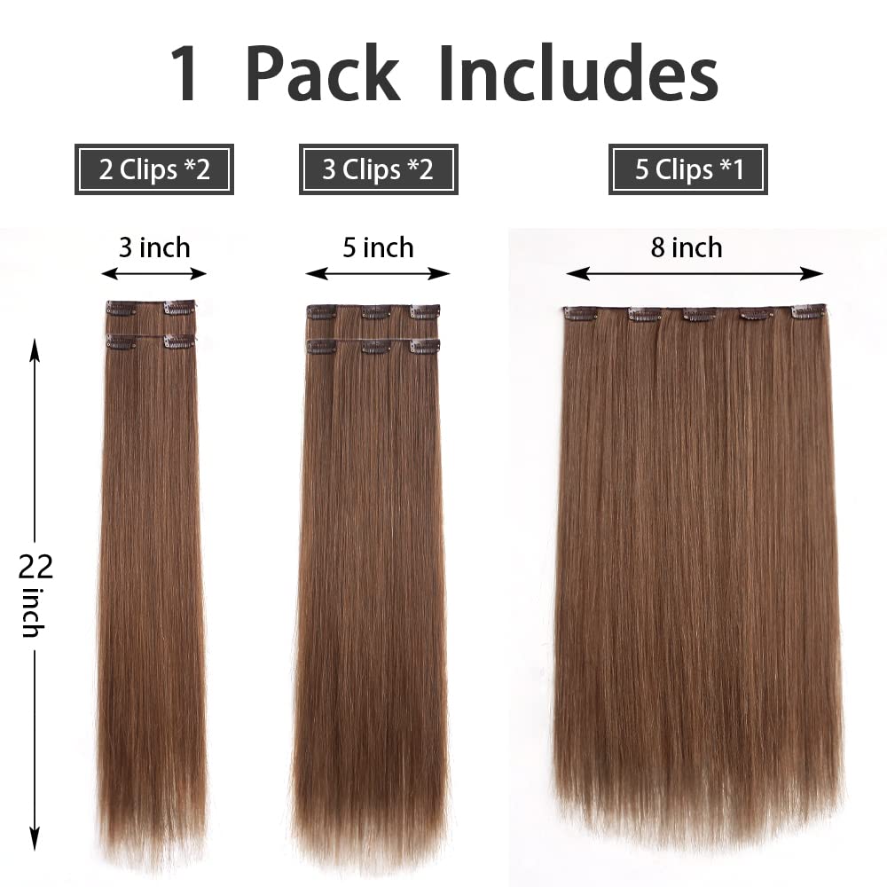 StrRid blonde wavy clip-in extensions 22 inches with soft shine