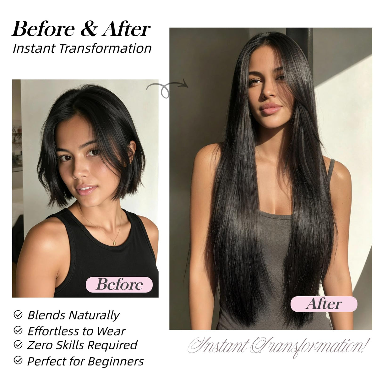 StrRid five-piece wefts with multiple clip counts for versatile styling