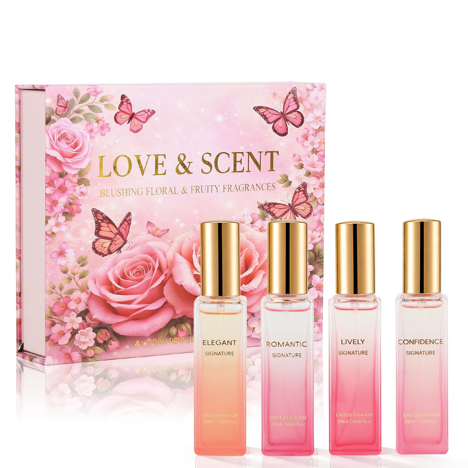 StSilkitty Mother's Day set box with four travel-sized EDPs for versatile moods.