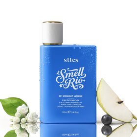 Sttes Smell Rio Midnight Jasmine bottle front showcases elegant design for evening allure