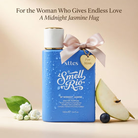 Sttes Smell Rio Midnight Jasmine bottle side view highlights premium packaging