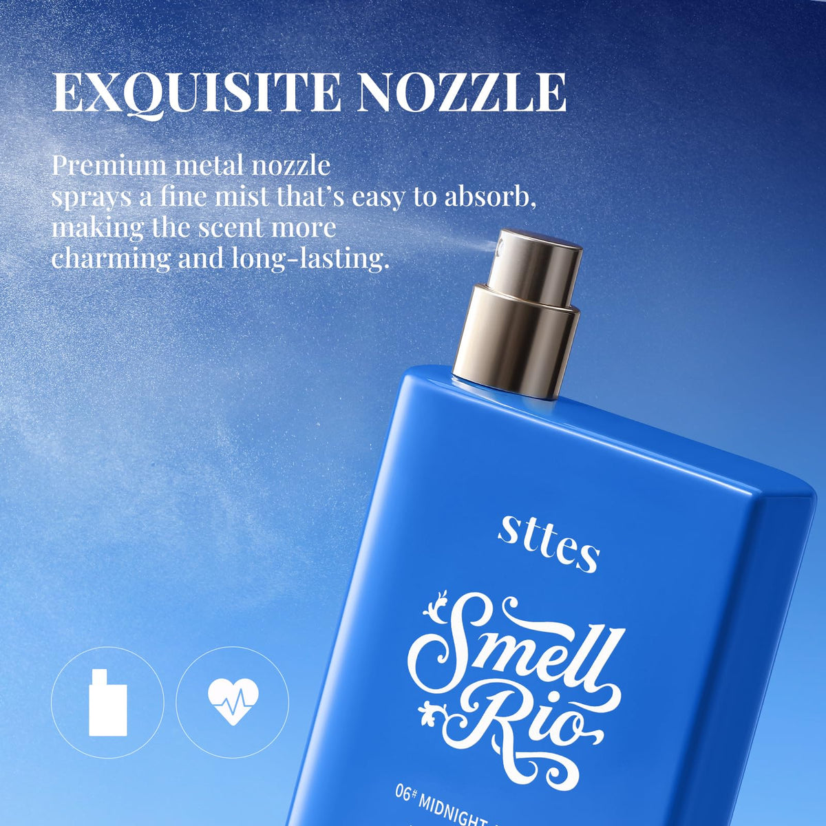 Sttes Smell Rio Midnight Jasmine floral note visual suggests black currant and jasmine nuances