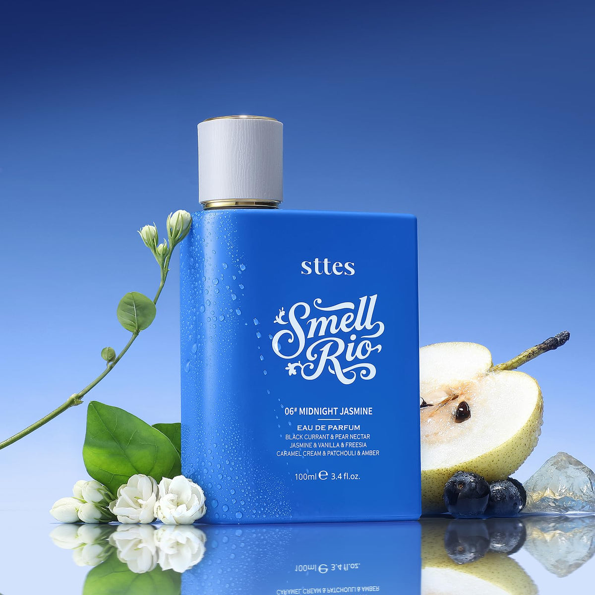 Sttes Smell Rio Midnight Jasmine packaging detail signals premium quality