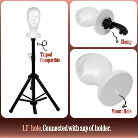 STUDIO LIMITED 3-pack mannequin heads for consistent salon setups