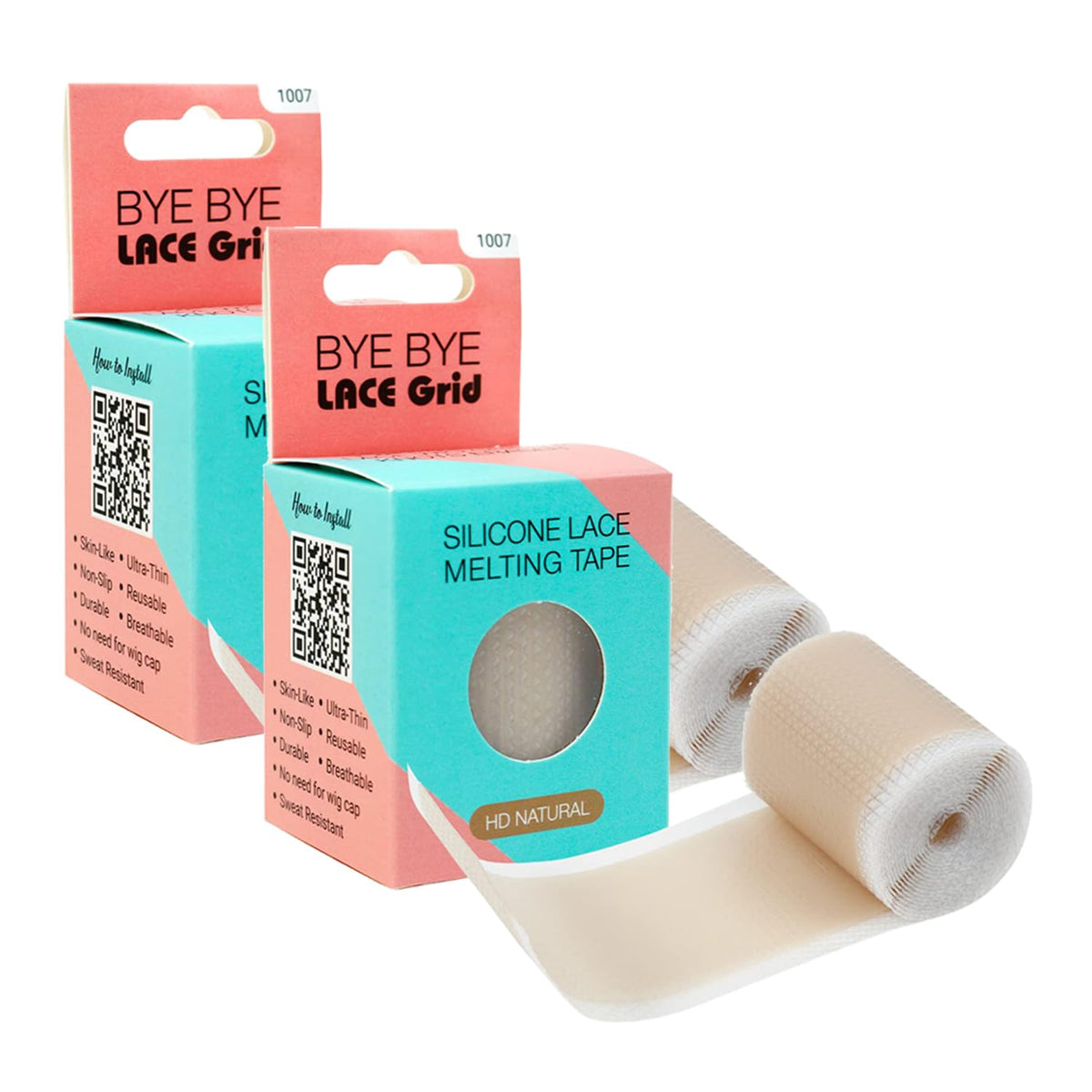 STUDIO LIMITED lace grid tape application on HD lace for natural blend