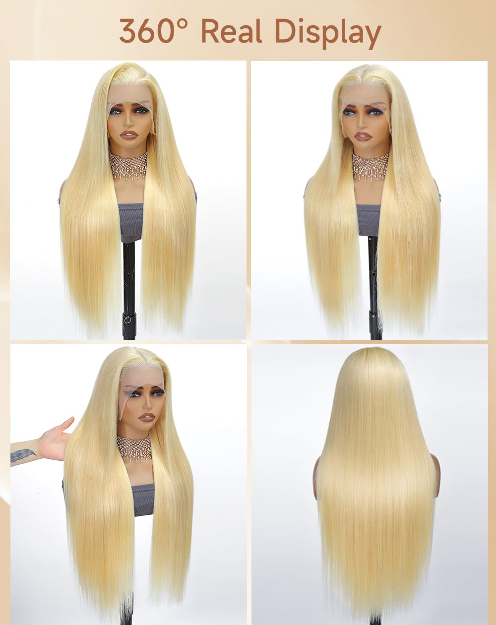 HD lace front close-up showing seamless blend and natural hairline.