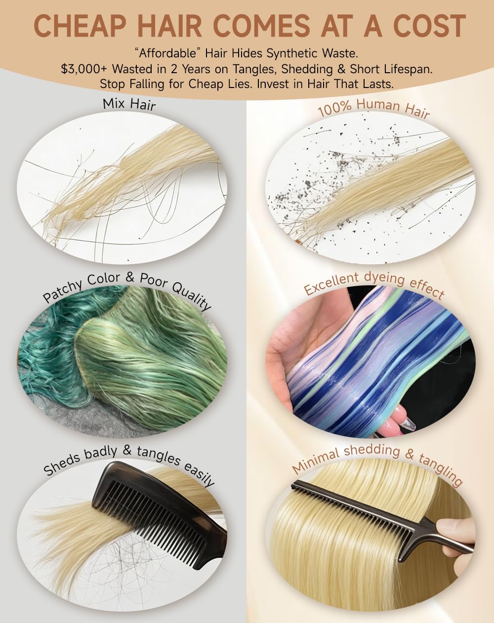 Stybee 613 wig straight hair can be dyed or curled.