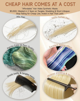 Stybee 613 wig straight hair can be dyed or curled.