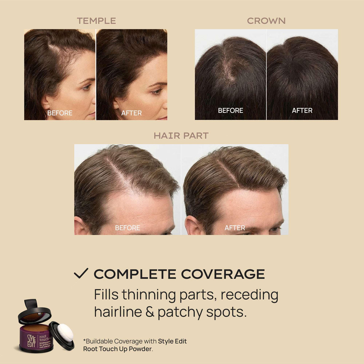 Style Edit Hair Building Fibers buildable-volume allows layering without caking.
