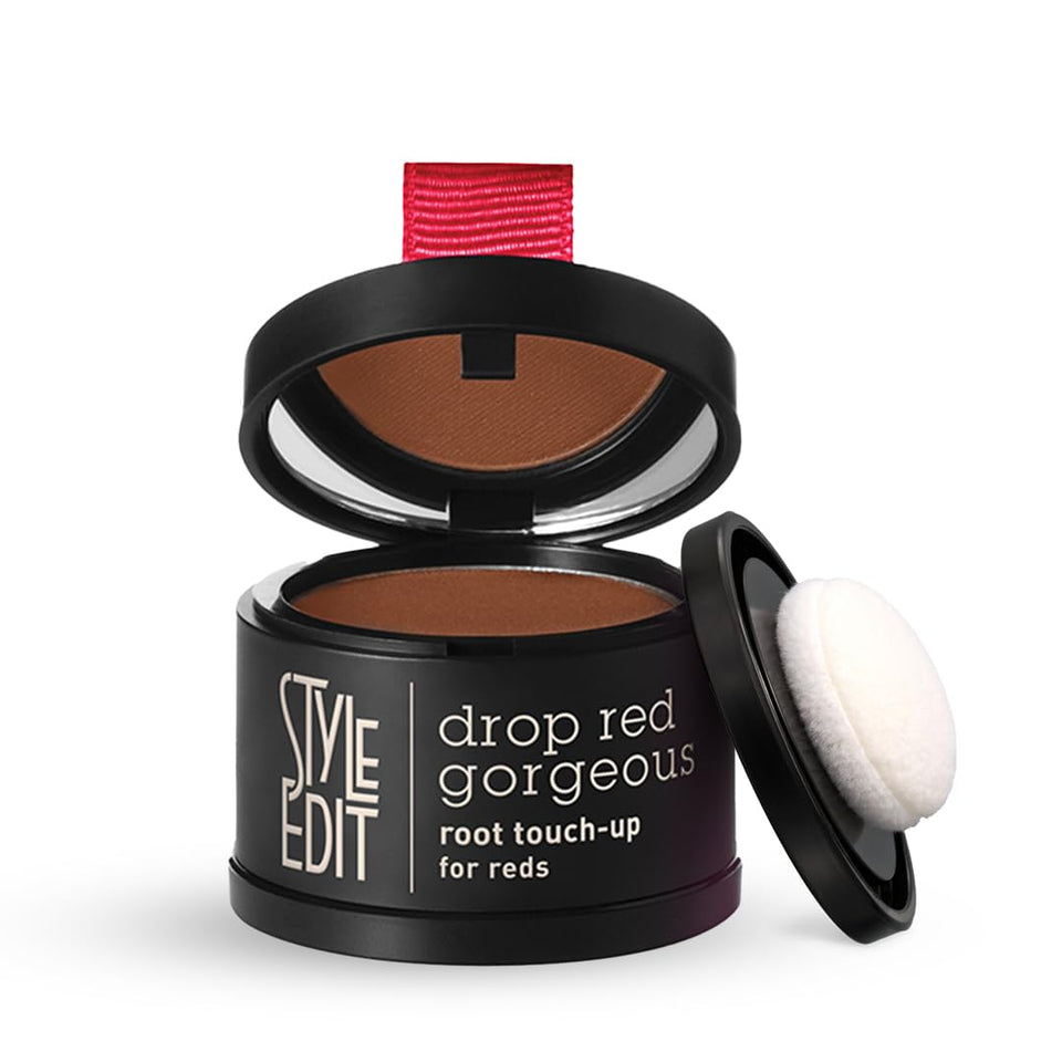Style Edit Root Touch Up Powder bottle for quick gray coverage.