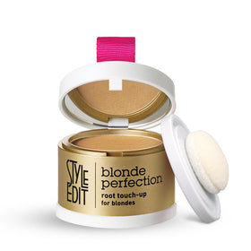 Style Edit root touch up powder compact close-up for quick gray coverage