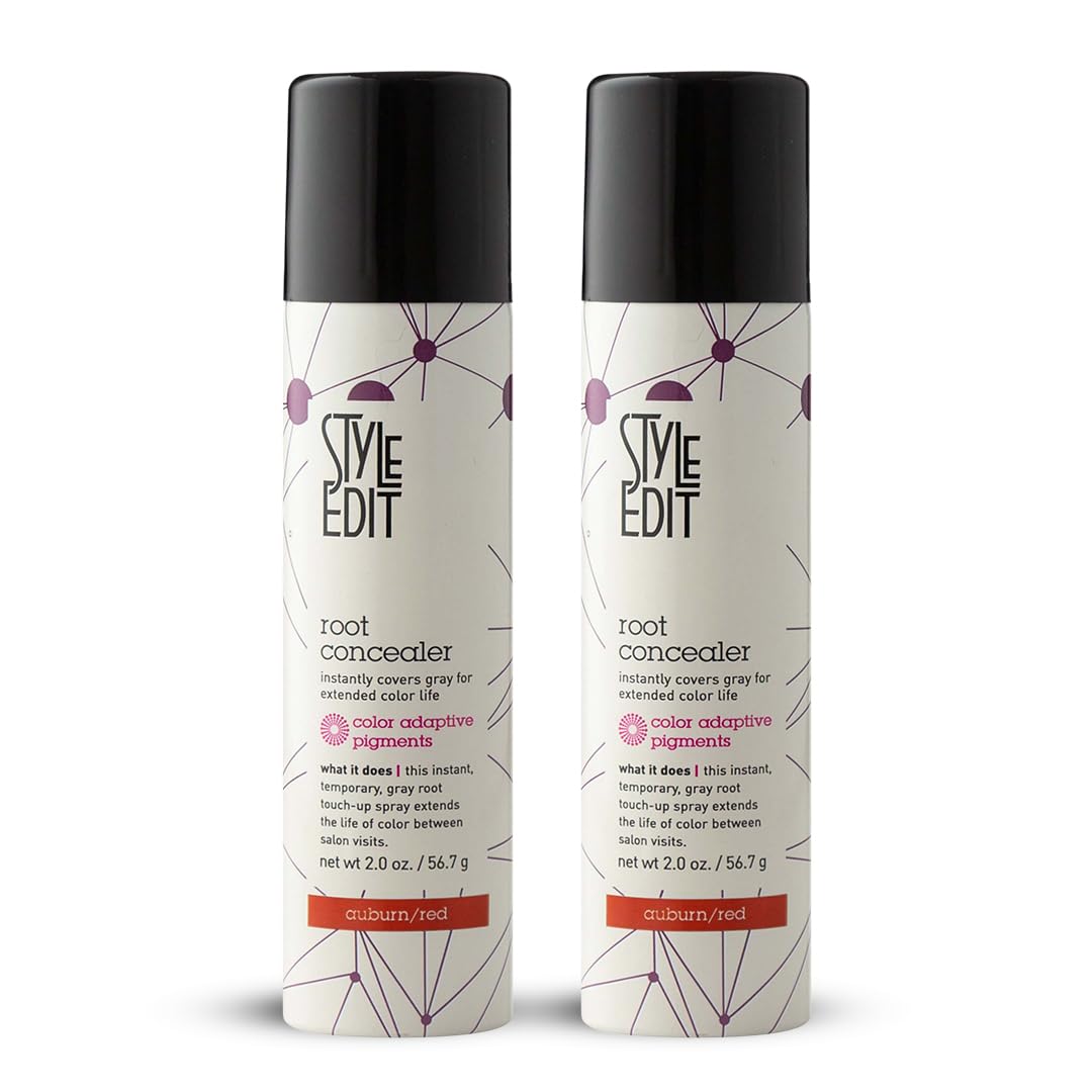 STYLE EDIT Root Touch Up Spray bottle with quick gray coverage between salon visits.